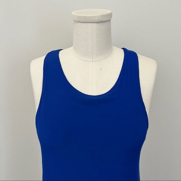 Aritzia Wilfred Free Sleeveless Sheath Mini Dress  Blue - Picture 3 of 15